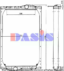 Радиатор, охлаждение двигателя AKS DASIS 460000N