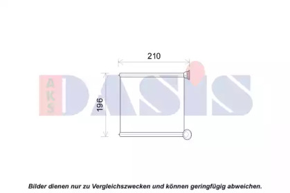 Теплообменник, отопление салона AKS DASIS 489011N