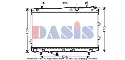 Радиатор, охлаждение двигателя AKS DASIS 510083N