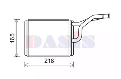 Теплообменник, отопление салона AKS DASIS 519035N