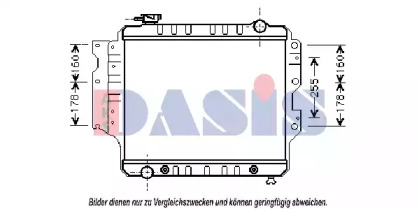 Радиатор, охлаждение двигателя AKS DASIS 520032N