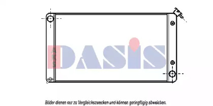 Радиатор, охлаждение двигателя AKS DASIS 520035N