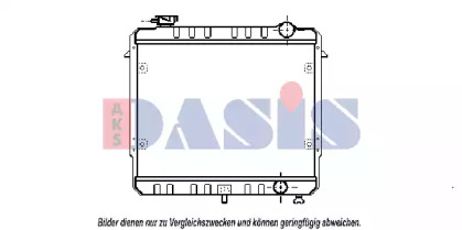 Радиатор, охлаждение двигателя AKS DASIS 520042N