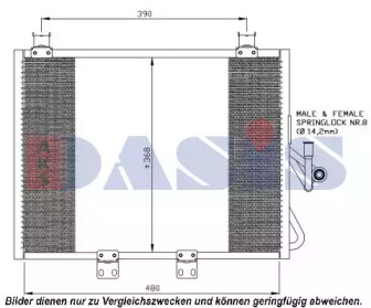 Конденсатор, кондиционер AKS DASIS 522053N