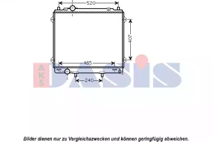 Радиатор, охлаждение двигателя AKS DASIS 560041N