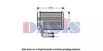 Теплообменник, отопление салона AKS DASIS 569011N