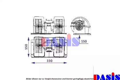 Вентилятор салона AKS DASIS 740491N