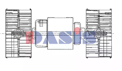 Вентилятор салона AKS DASIS 742003N