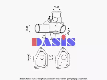 Термостат, охлаждающая жидкость AKS DASIS 750401N