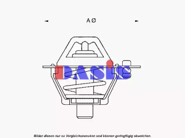 Термостат, охлаждающая жидкость AKS DASIS 750967N