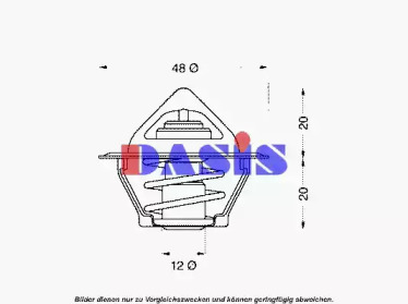 Термостат, охлаждающая жидкость AKS DASIS 751795N