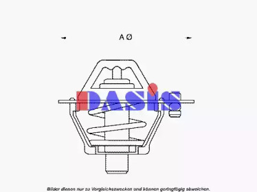 Термостат, охлаждающая жидкость AKS DASIS 751805N