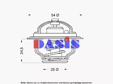 Термостат, охлаждающая жидкость AKS DASIS 751851N