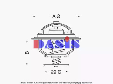 Термостат, охлаждающая жидкость AKS DASIS 751855N