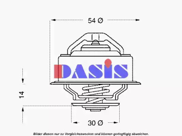 Термостат, охлаждающая жидкость AKS DASIS 751868N