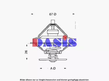 Термостат, охлаждающая жидкость AKS DASIS 751924N