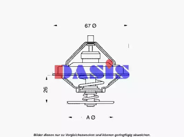 Термостат, охлаждающая жидкость AKS DASIS 751929N