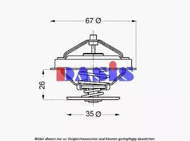 Термостат, охлаждающая жидкость AKS DASIS 751931N