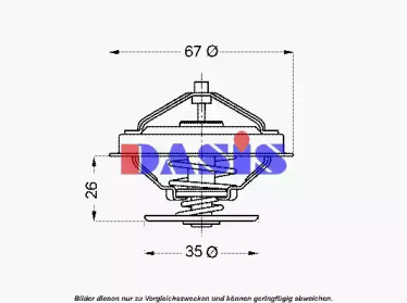 Термостат, охлаждающая жидкость AKS DASIS 751932N