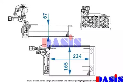 Испаритель, кондиционер AKS DASIS 820870N