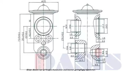 Расширительный клапан, кондиционер AKS DASIS 840054N