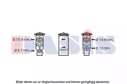 Расширительный клапан, кондиционер AKS DASIS 840211N