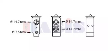 Расширительный клапан, кондиционер AKS DASIS 840259N