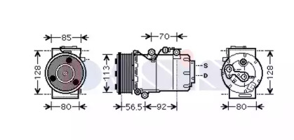 Компрессор AKS DASIS 852694N