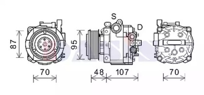 Компрессор, кондиционер AKS DASIS 852871N