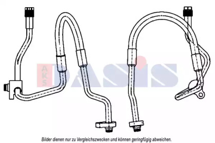 Трубопровод высокого давления, кондиционер AKS DASIS 885864N