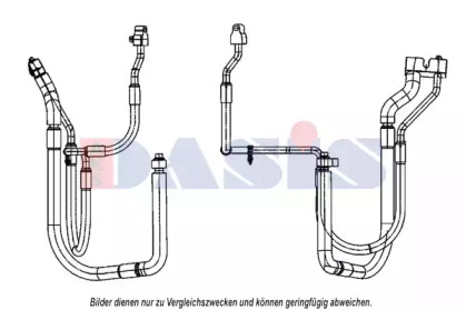 Трубопровод высокого / низкого давления, кондиционер AKS DASIS 885873N