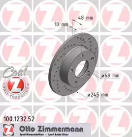 Тормозной диск ZIMMERMANN 100.1232.52