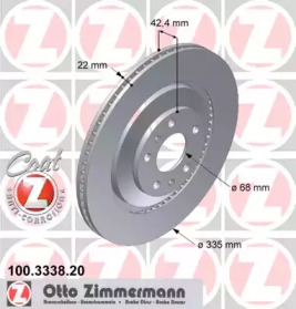 Тормозной диск ZIMMERMANN 100.3338.20