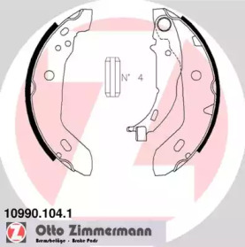 Комлект тормозных накладок ZIMMERMANN 10990.104.1