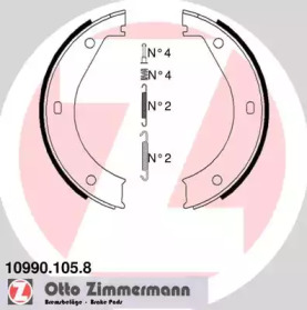 Комлект тормозных накладок ZIMMERMANN 10990.105.8