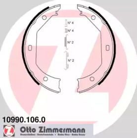 Комлект тормозных накладок ZIMMERMANN 10990.106.0