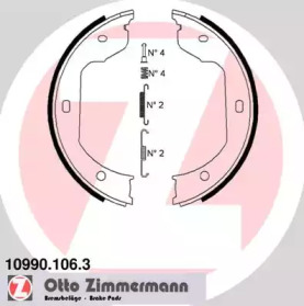 Комлект тормозных накладок ZIMMERMANN 10990.106.3