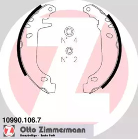 Комлект тормозных накладок ZIMMERMANN 10990.106.7