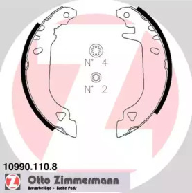 Комлект тормозных накладок ZIMMERMANN 10990.110.8