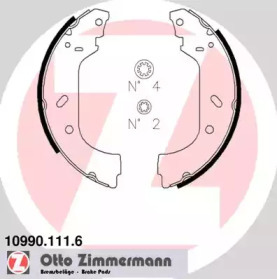 Комлект тормозных накладок ZIMMERMANN 10990.111.6