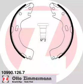 Комлект тормозных накладок ZIMMERMANN 10990.126.7