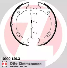 Комлект тормозных накладок ZIMMERMANN 10990.129.3