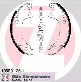 Комлект тормозных накладок ZIMMERMANN 10990.136.1