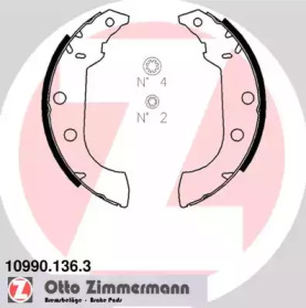 Комлект тормозных накладок ZIMMERMANN 10990.136.3