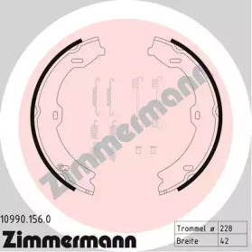 Комлект тормозных накладок ZIMMERMANN 10990.156.0