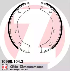 Комплект тормозных колодок, стояночная тормозная система ZIMMERMANN 10990.104.3