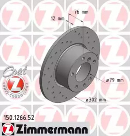 Тормозной диск ZIMMERMANN 150.1266.52