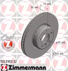 Тормозной диск ZIMMERMANN 150.2903.32