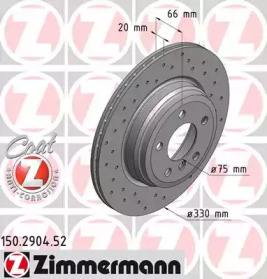 Тормозной диск ZIMMERMANN 150.2904.52