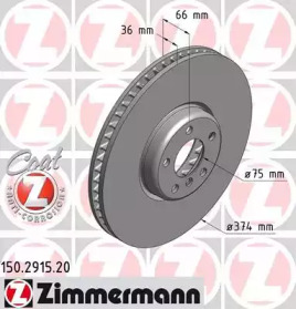 Тормозной диск ZIMMERMANN 150.2915.20